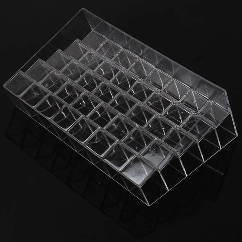 Clear Trapezoid Lipstick Display Stand