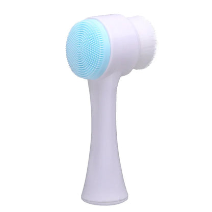 3D Double-Sided Silicone Facial Cleansing Brush