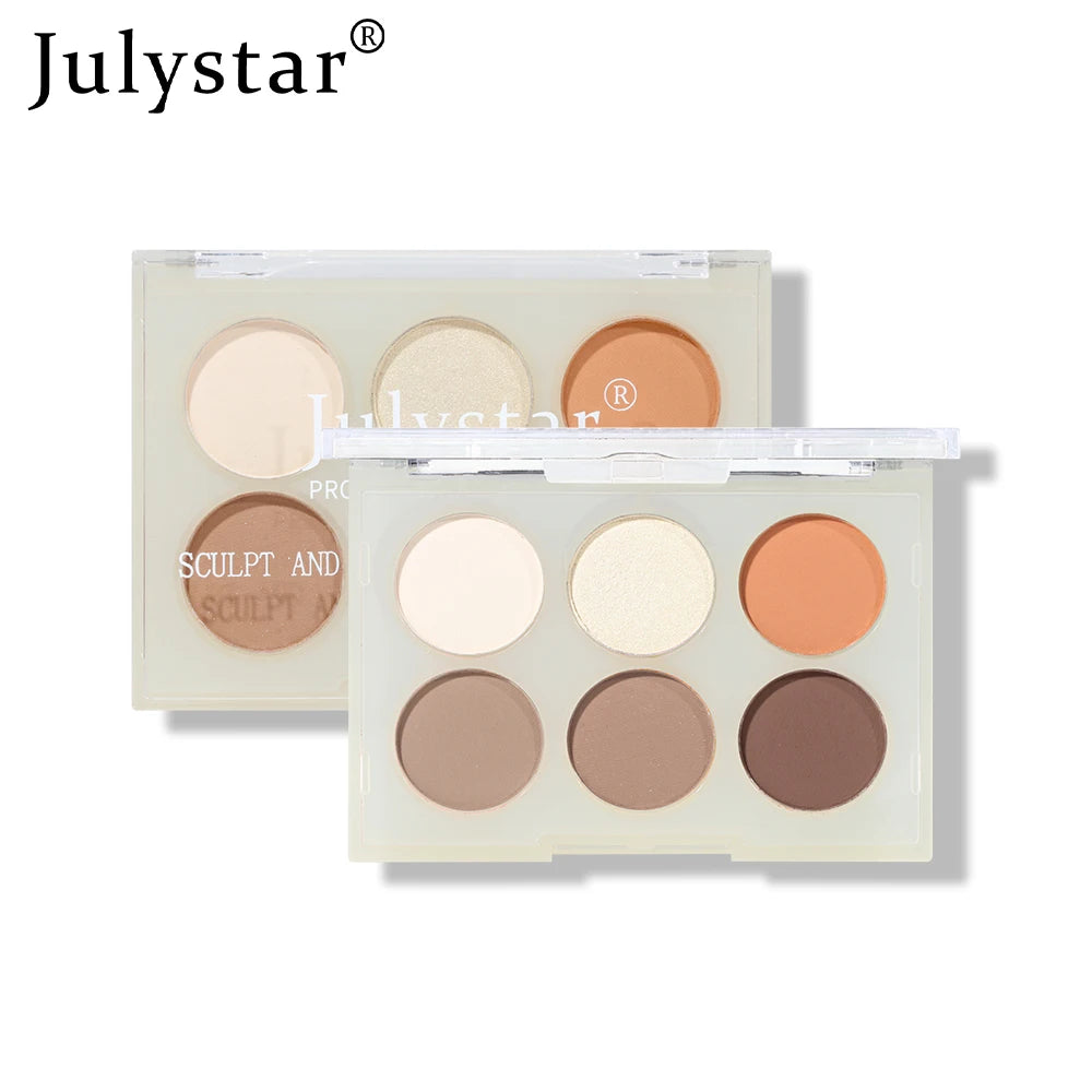 Six-Color Matte Creamy Contour Palette