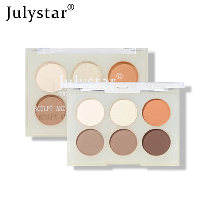 Six-Color Matte Creamy Contour Palette