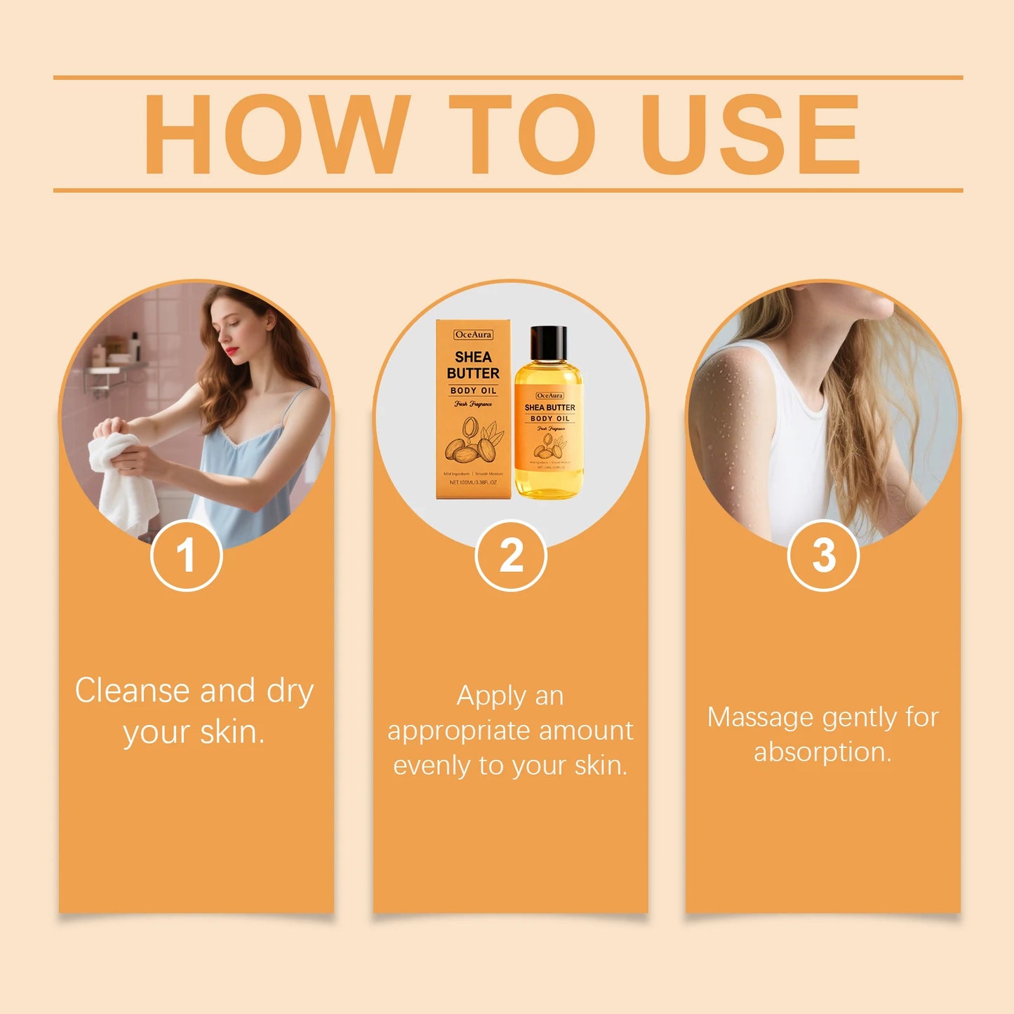 Shea Butter Moisturizing Body Oil