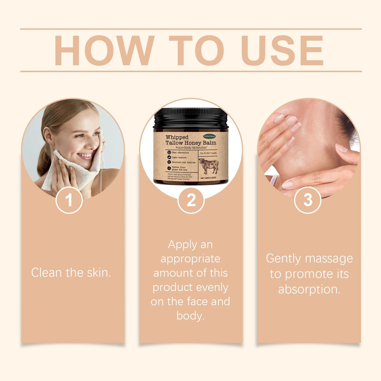 Whipped Beef Tallow Honey Balm