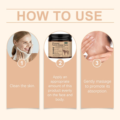 Whipped Beef Tallow Honey Balm