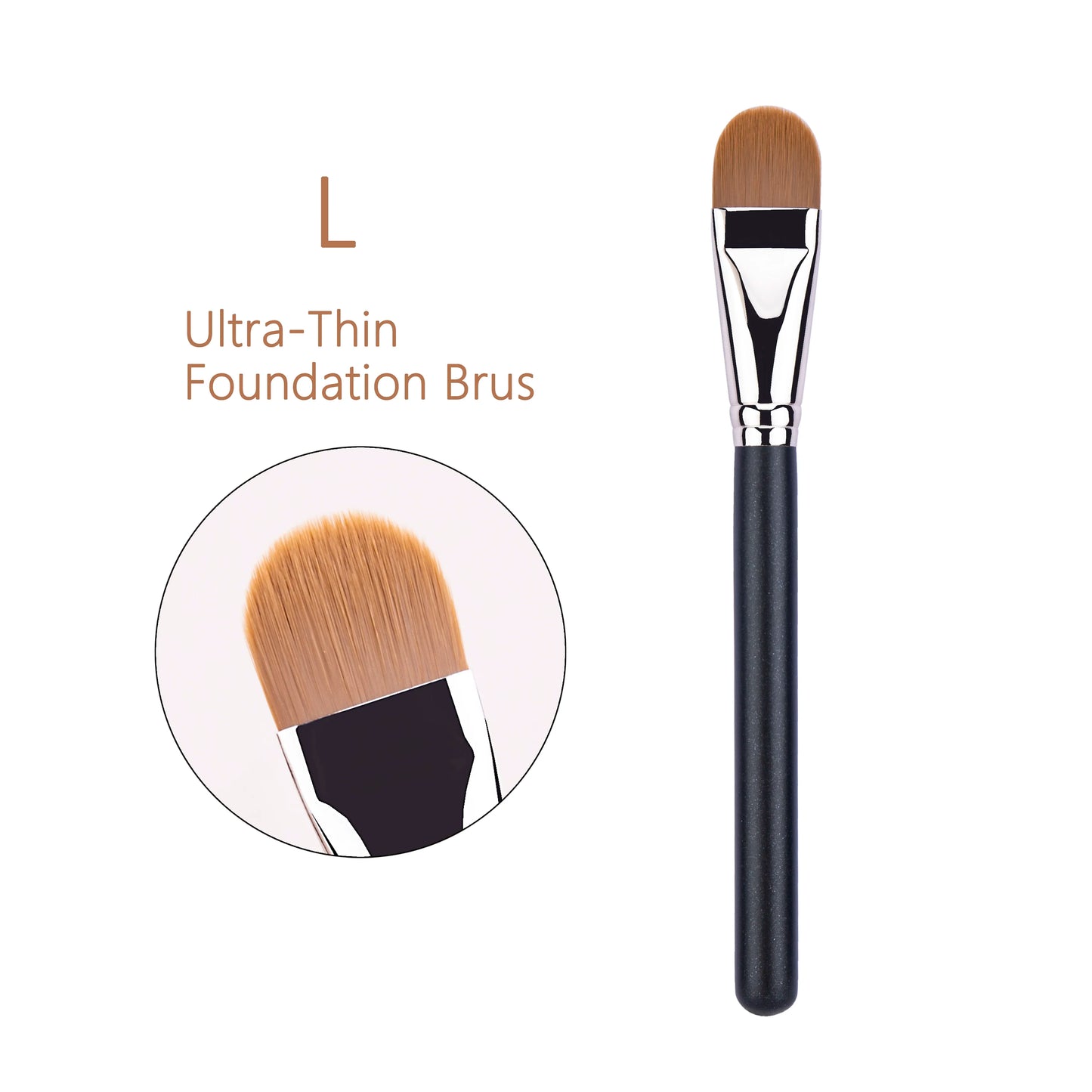 Ultra-Thin Flat Eyebrow and Eyeliner Brush