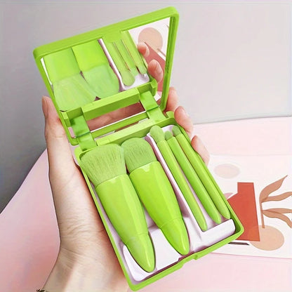 Portable 5-Piece Travel Makeup Brush Set