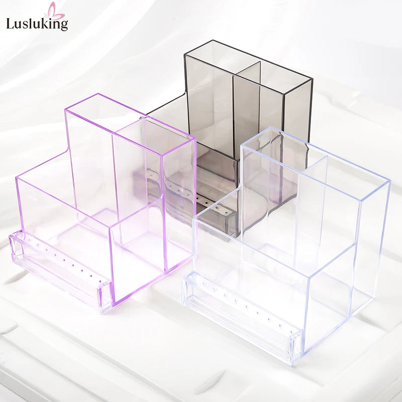 Translucent Acrylic Nail Drill Bit Organizer