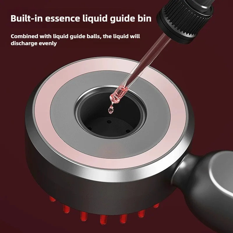 Electric Red Light Vibration Scalp Massage Comb for Hair Growth