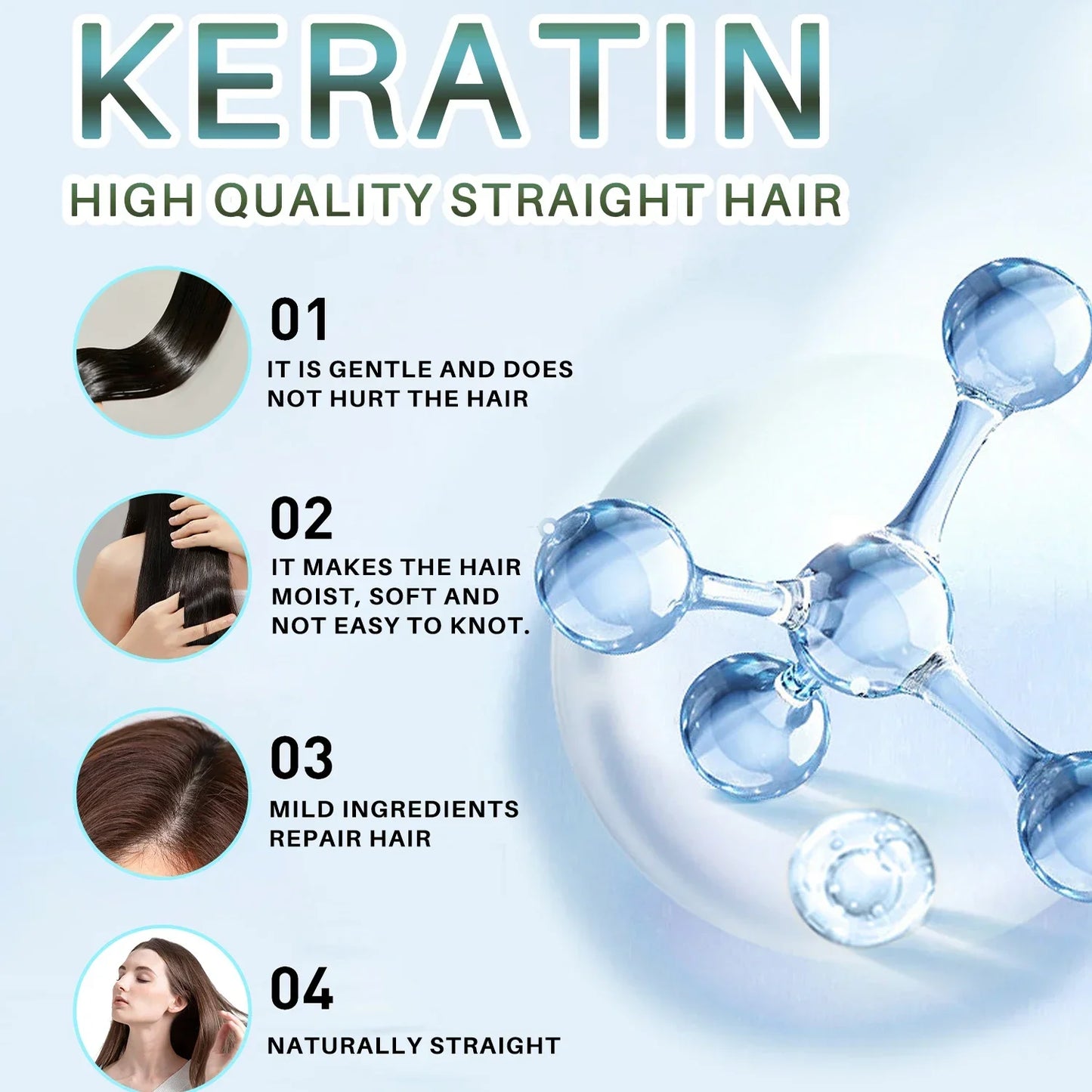 Professional Keratin Straightening Cream