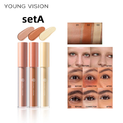 3-Color Soft Mist Foundation and Concealer Set