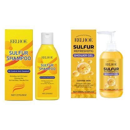 Sulfur Shampoo and Shower Gel Set