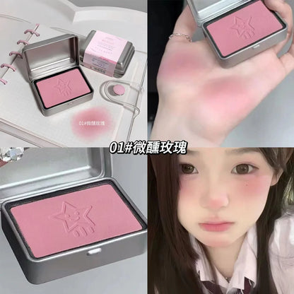 Low-Saturation Nude Pink Monochrome Blush