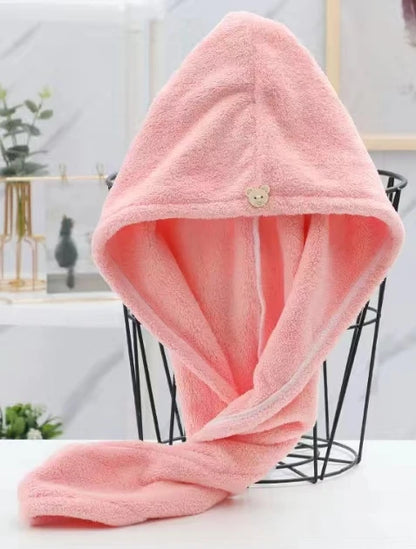 Microfiber Quick-Dry Hair Wrap Towel Turban