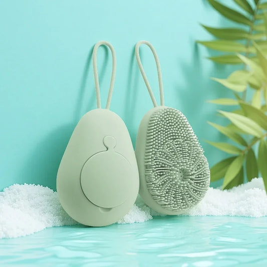 Refillable Silicone Body Scrubber Brush