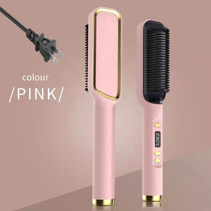 Electric Hot Comb Straightening Brush