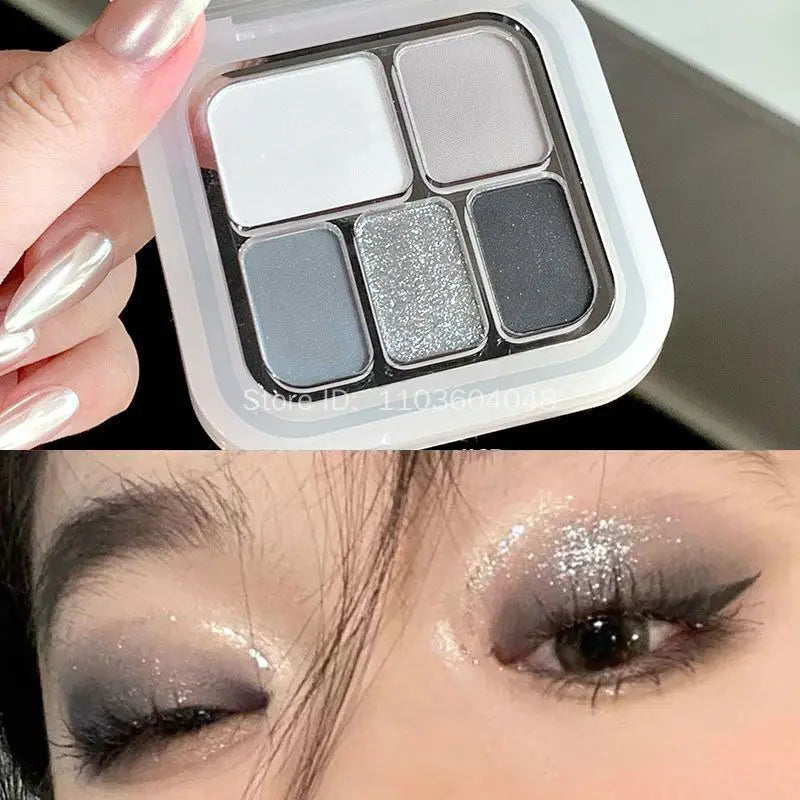 5-Color Punk Smokey Eyeshadow Palette