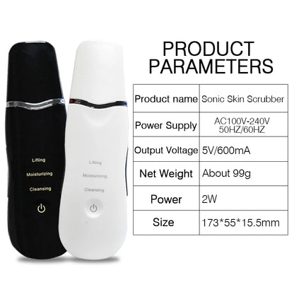 Ultrasonic Deep Face Cleaning Scrubber