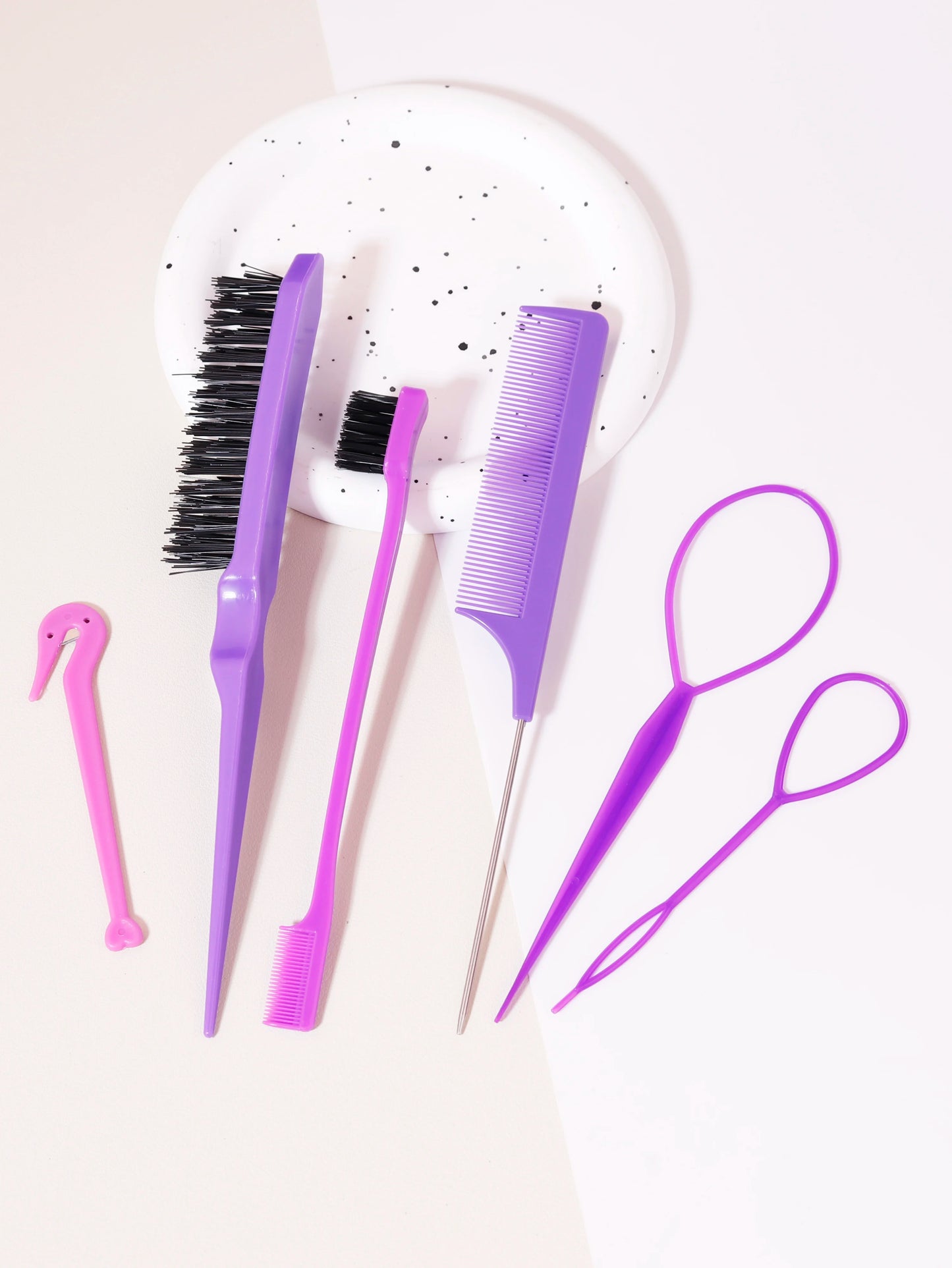 6PCS Professional Hair Styling Comb Set