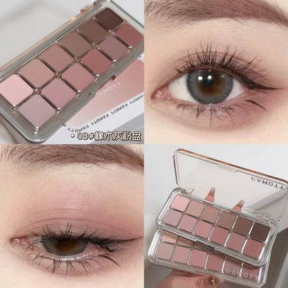 12-Color Low-Saturation Matte Eyeshadow Palette