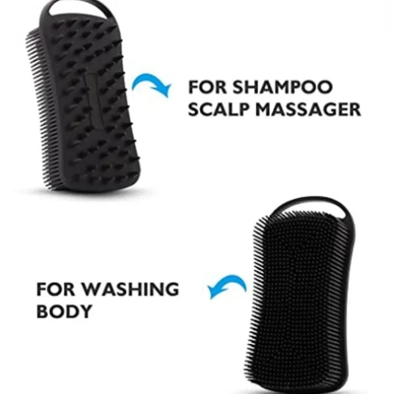 2-in-1 Silicone Shower Brush