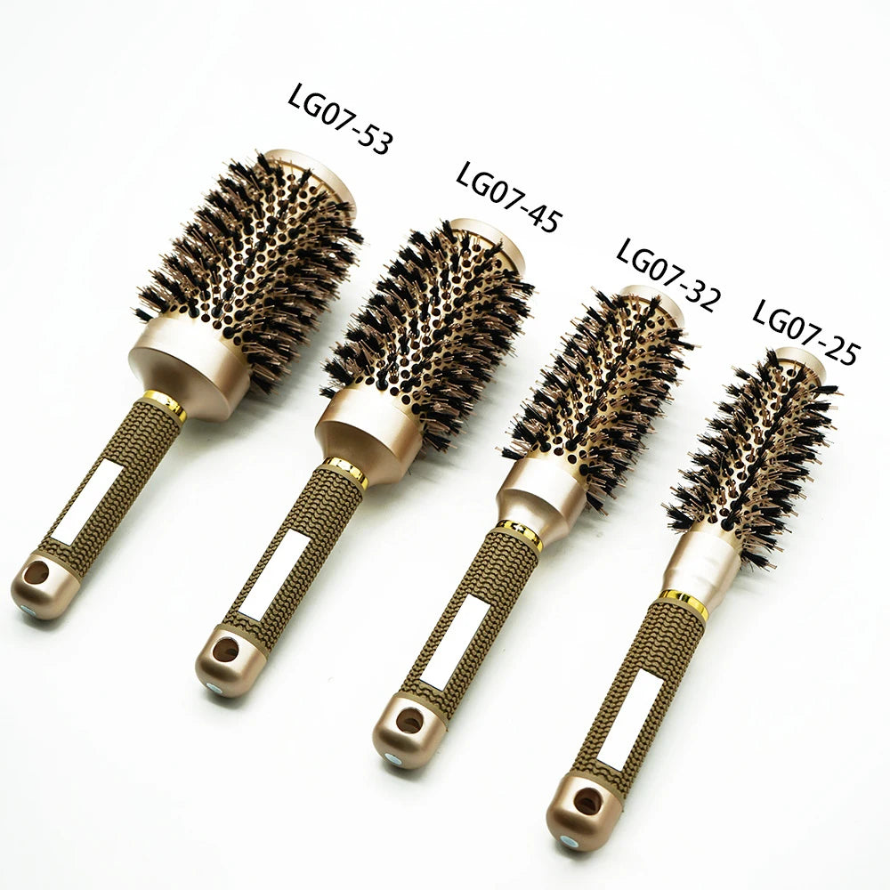 Aluminum Round Barrel Hair Curling Brush