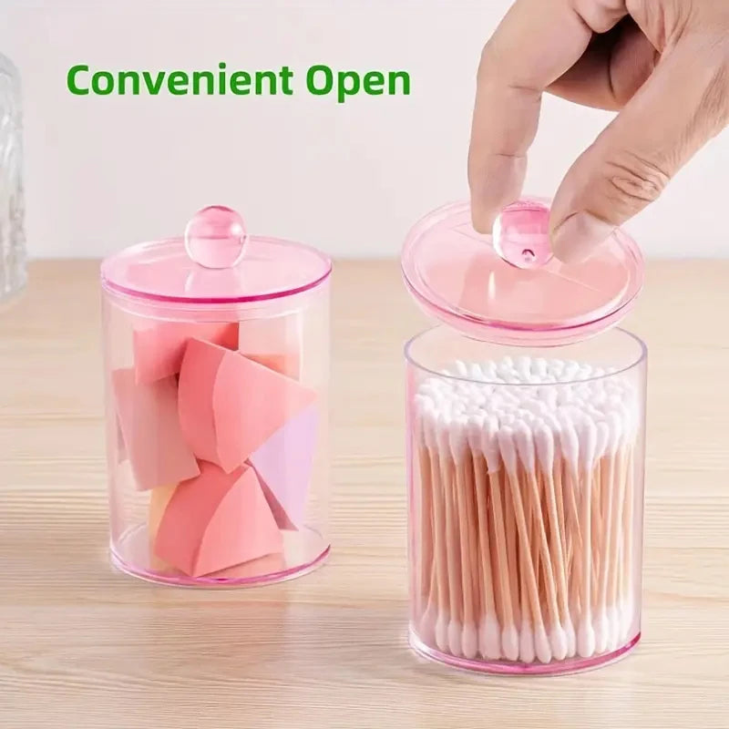 Transparent Acrylic Cotton Swab Storage Box