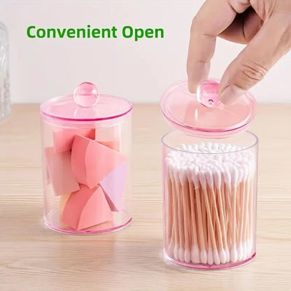 Transparent Acrylic Cotton Swab Storage Box