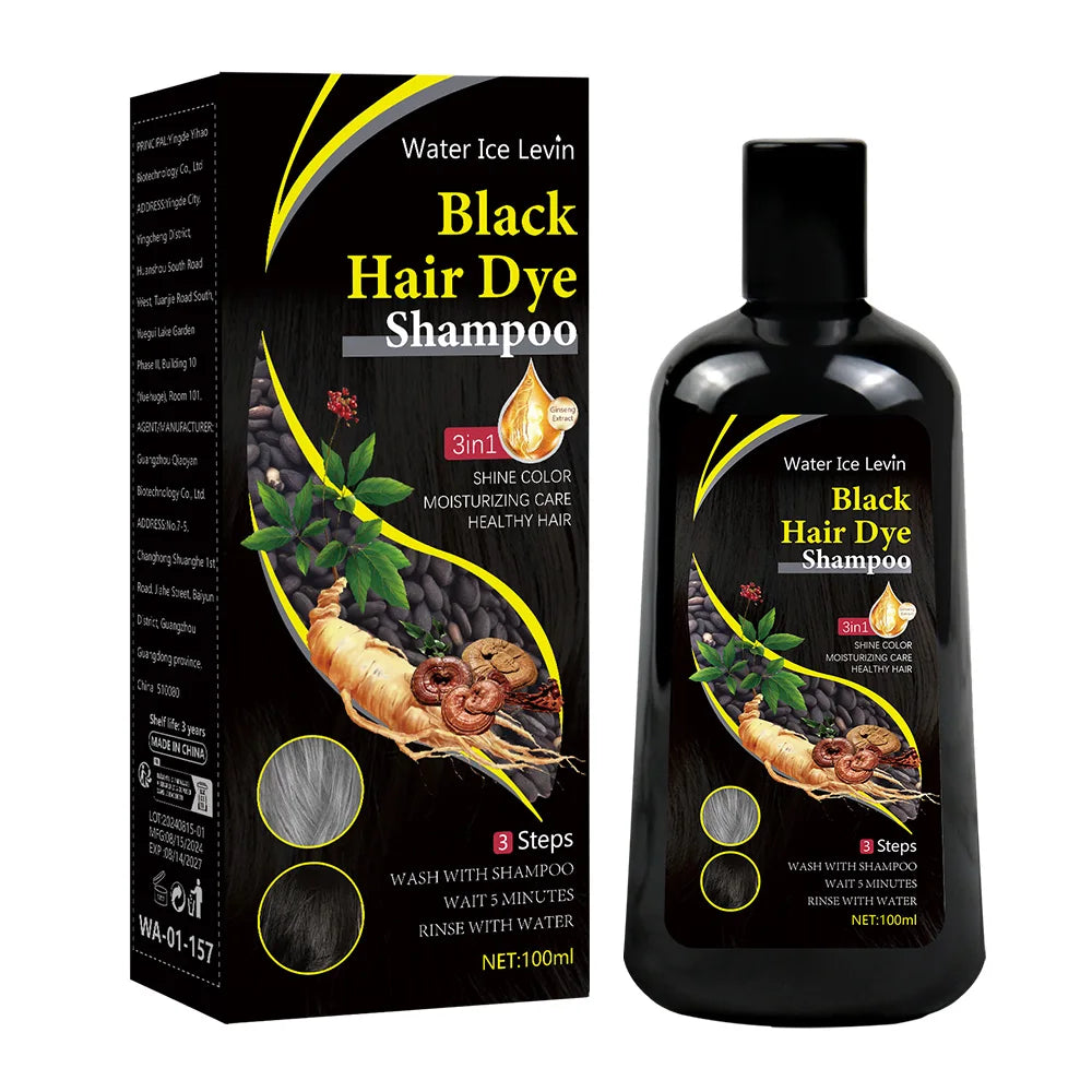 Organic Black Hair Dye Shampoo