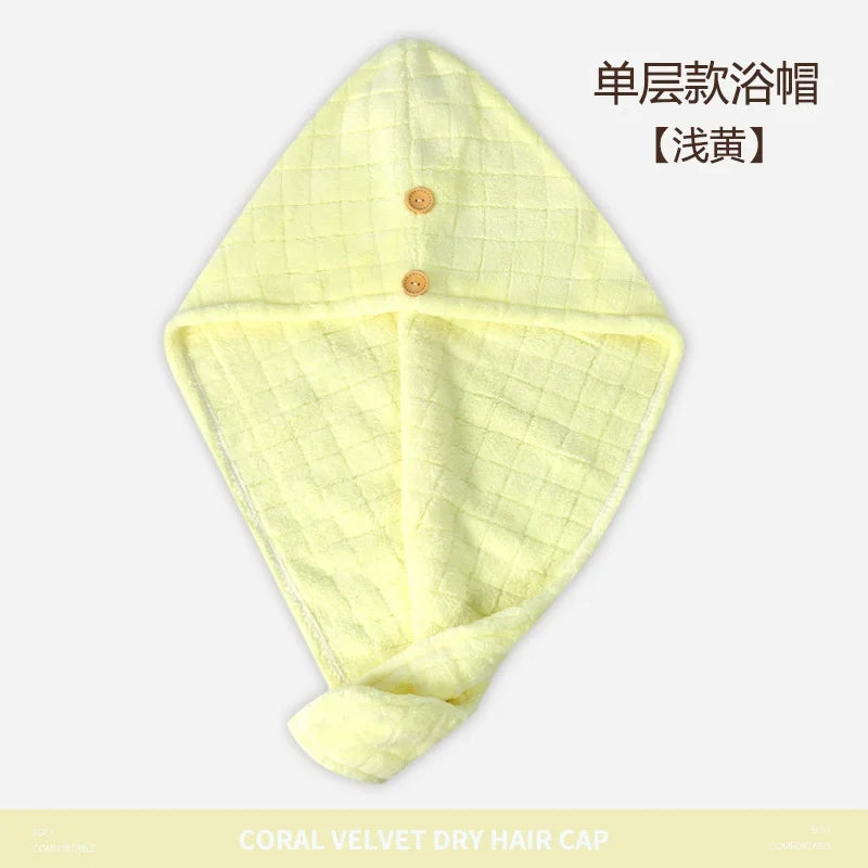 Microfiber Quick-Dry Hair Wrap Towel Turban