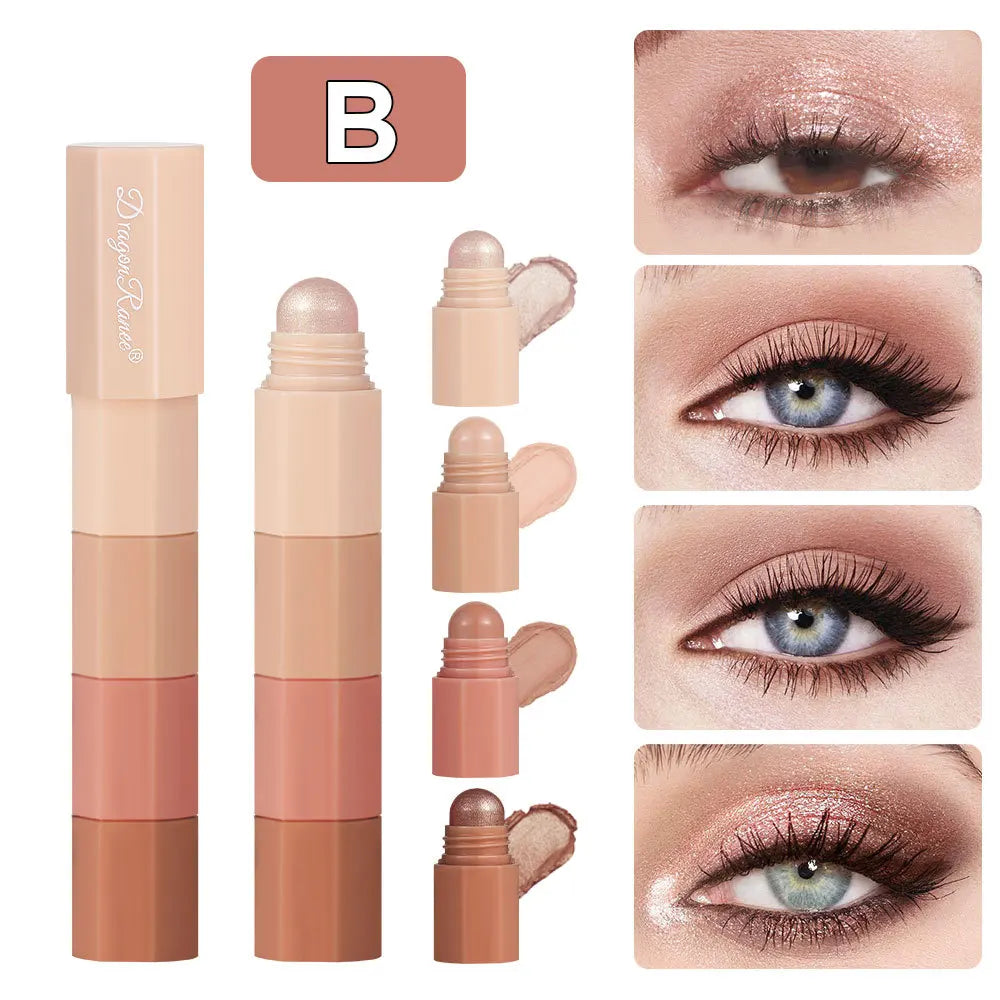 4-Color Waterproof Lazy Eyeshadow Pencil Set