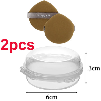 Double-Layer Folding Powder Puff Storage Box