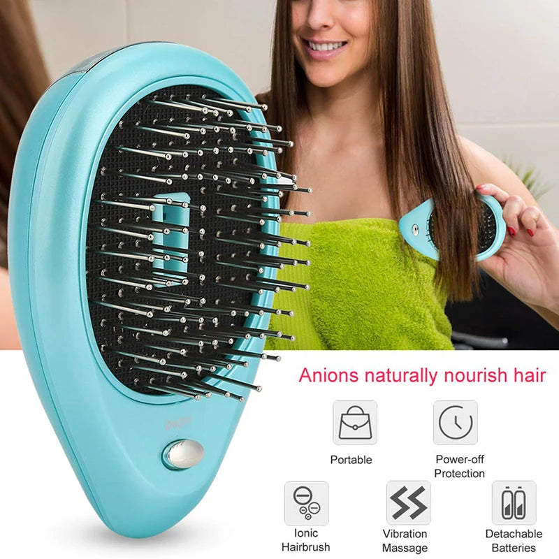 Portable Ionic Electric Hairbrush