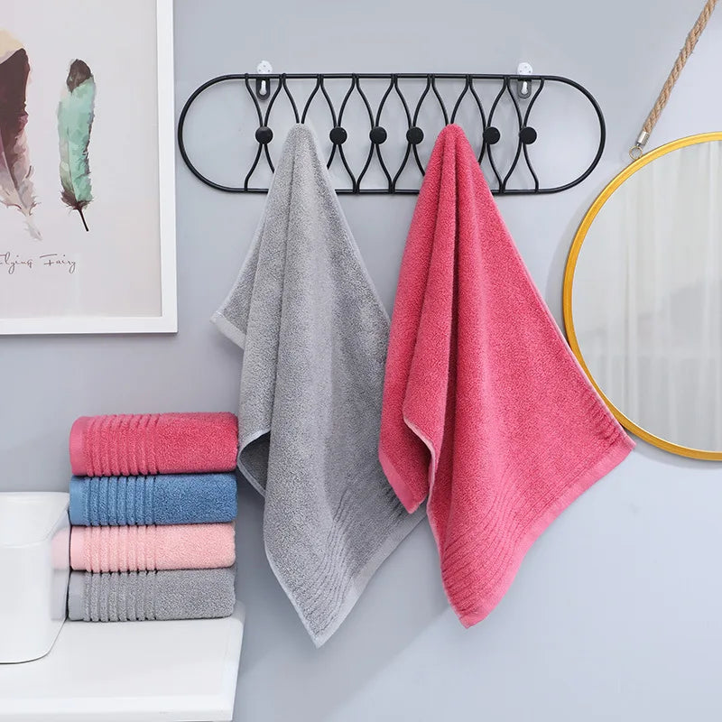 Luxury Red Bamboo Fiber Towel Set Soft