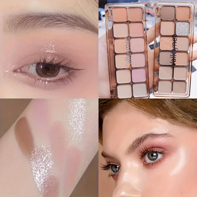 Twelve-Color Earth Tone Eyeshadow Palette