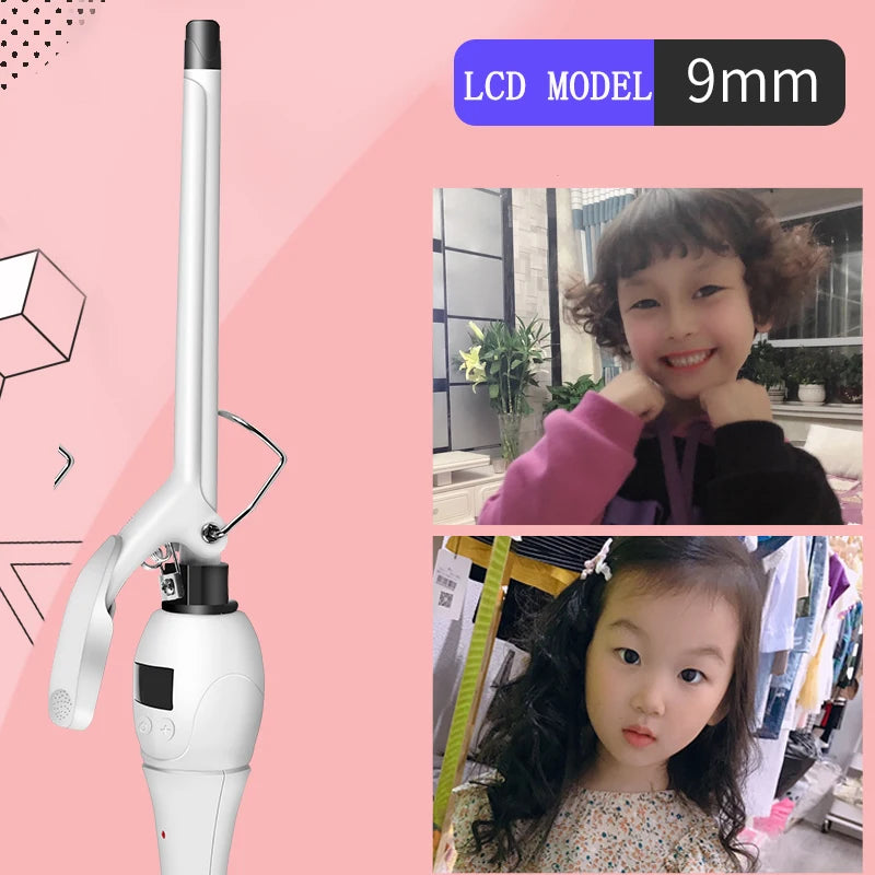 Professional 9mm Ceramic Curling Wand