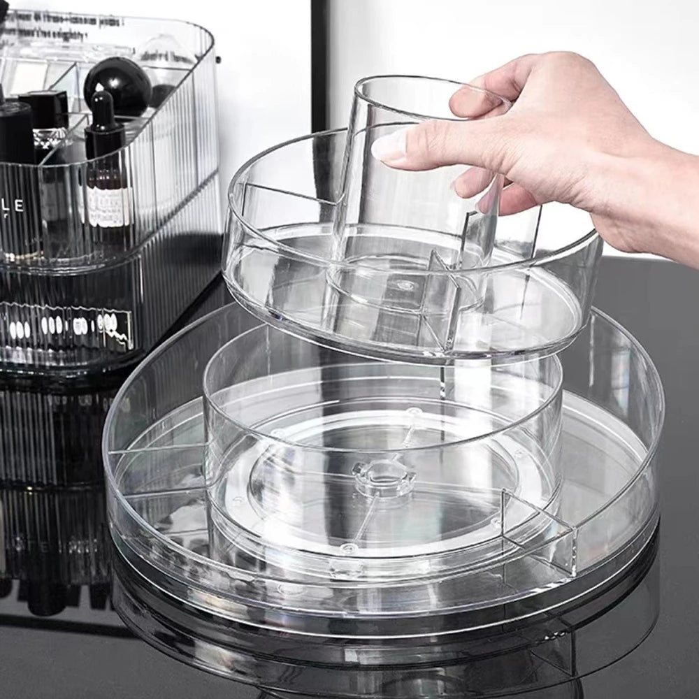 360° Rotating Acrylic Cosmetic Organizer