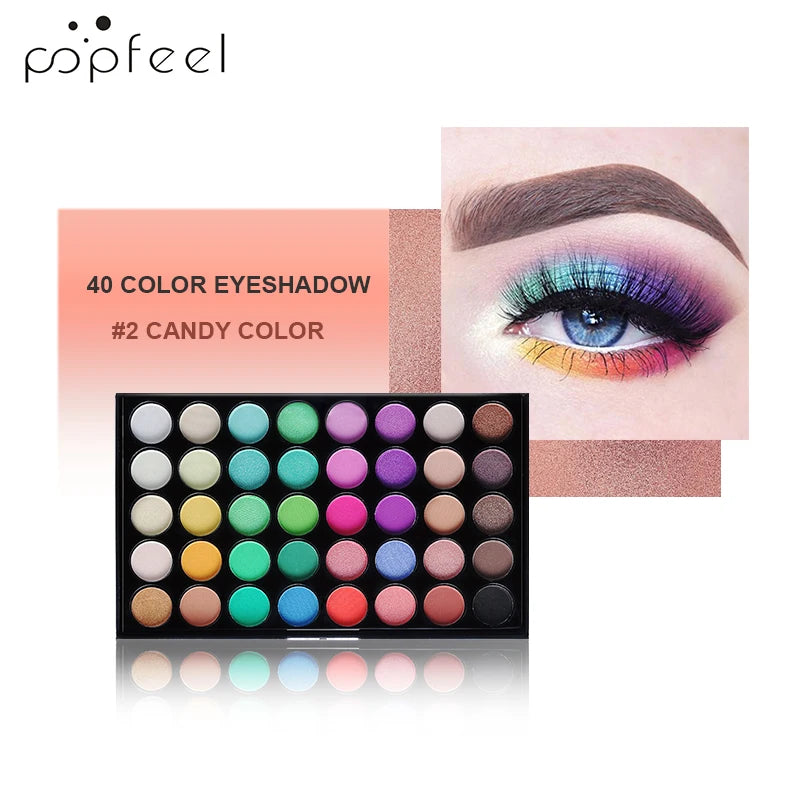 40-Color Long-Lasting Eyeshadow Palette