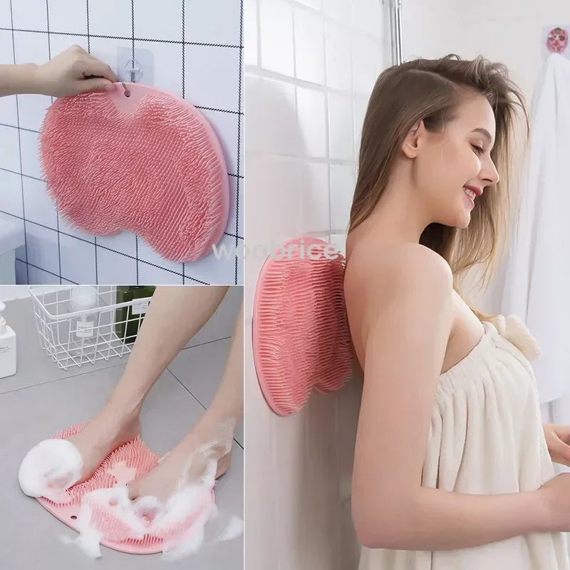Silicone Shower Mat Foot Scrubber