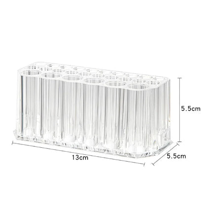 26-Hole Acrylic Nail Brush Organizer Stand