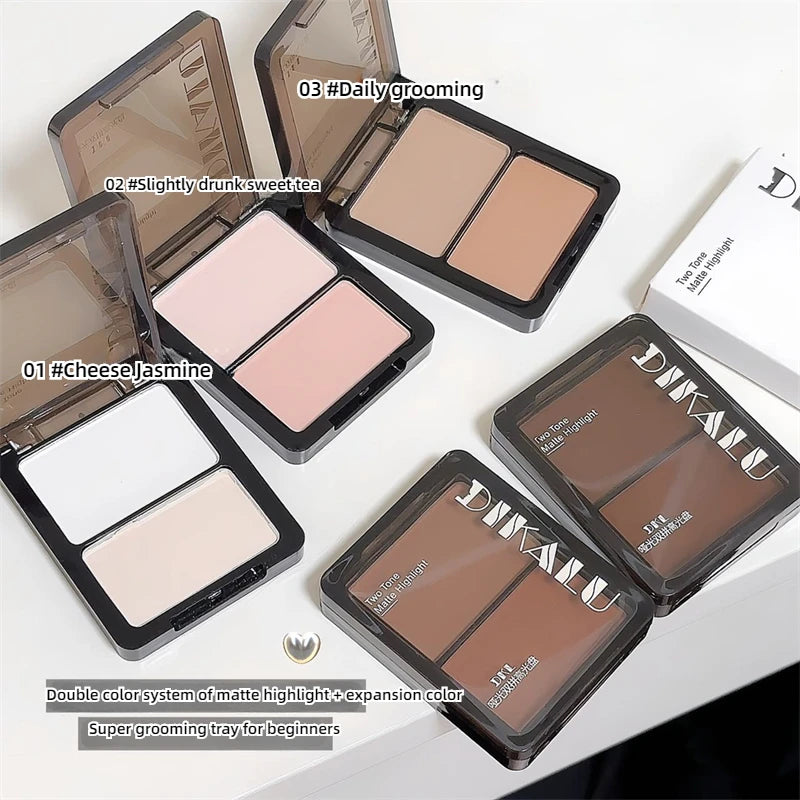 Dual-Color Matte Highlighter and Contour Palette