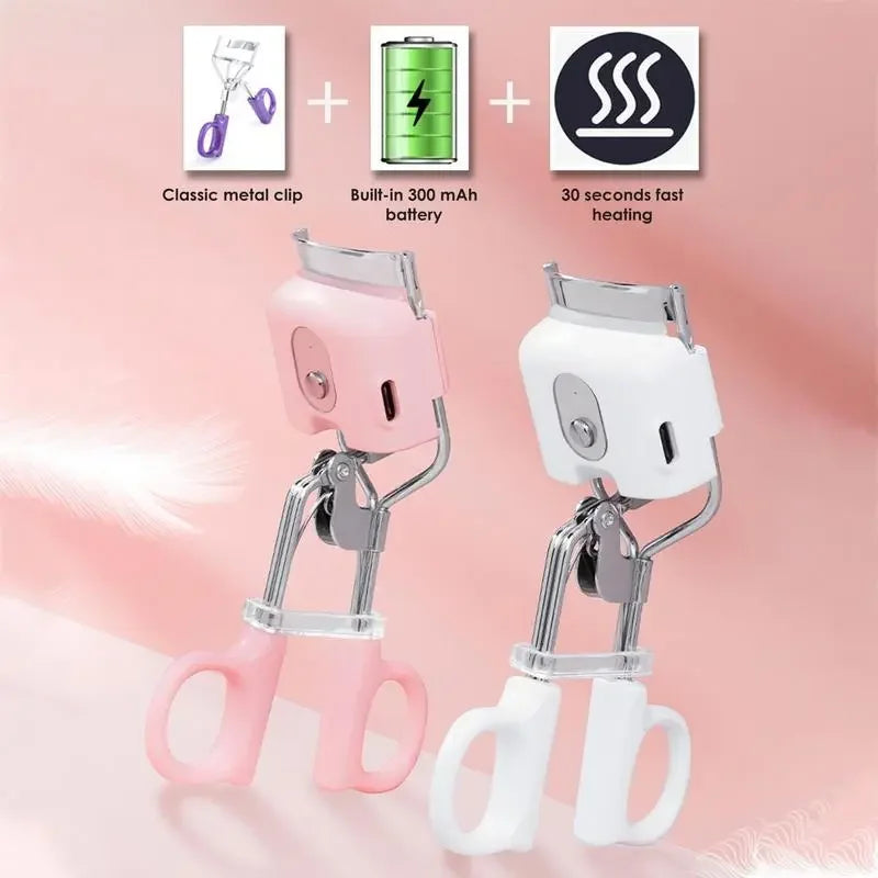 Portable Heated Electric Eyelash Curler Comb