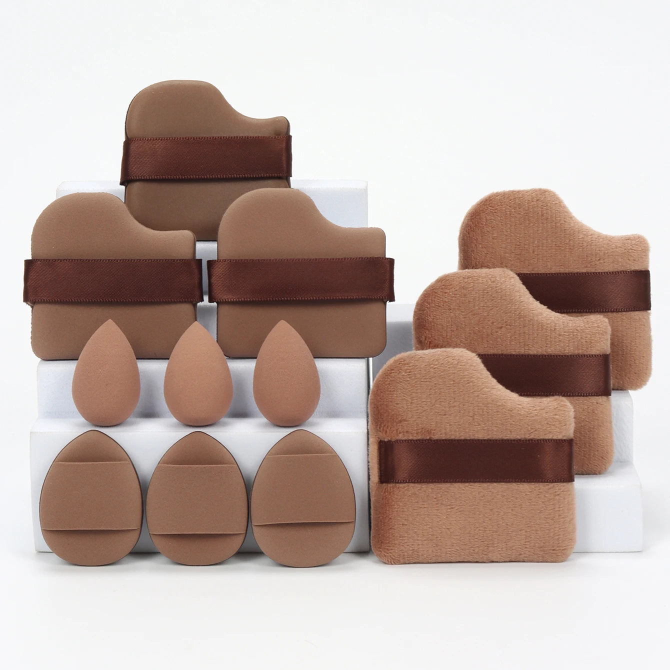 12-Piece All-Purpose Makeup Sponge and Puff Set