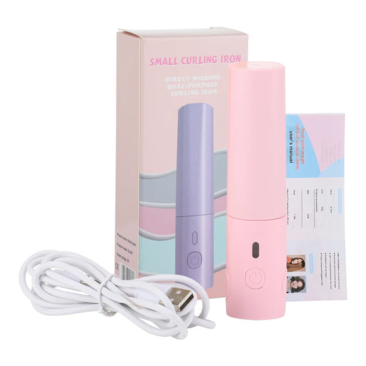 Portable USB Mini Hair Straightener and Curler