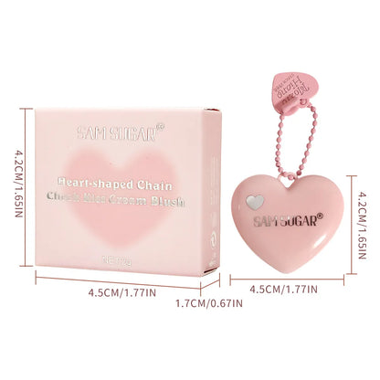 Three-Color Heart Blush Stick