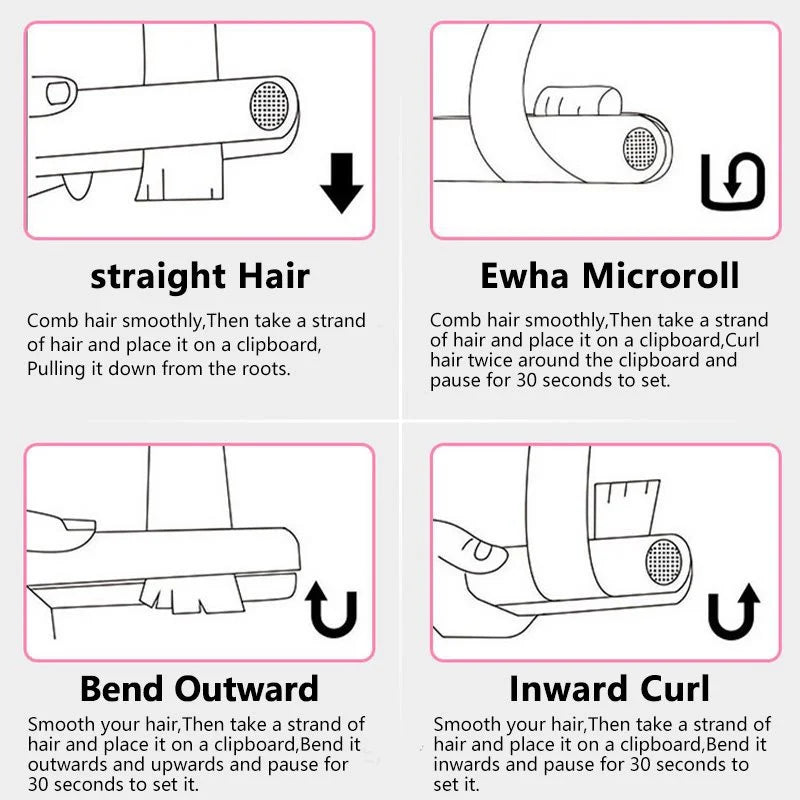 Mini Ceramic Hair Straightener and Curler