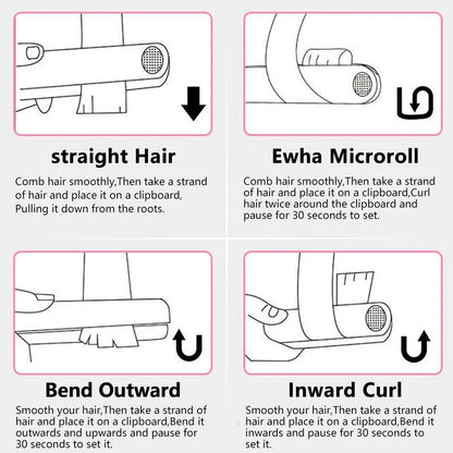 Mini Ceramic Hair Straightener and Curler