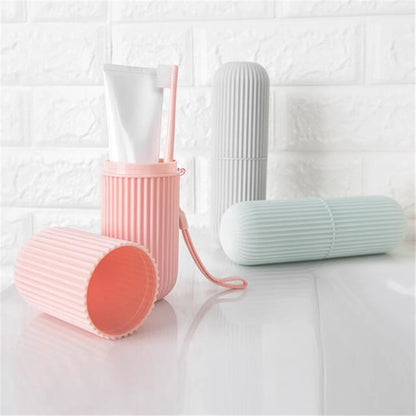 Portable Travel Toothbrush Box and Mouthwash Cup