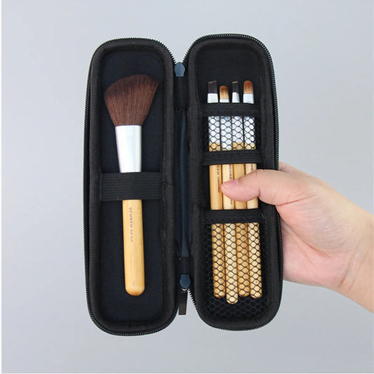 Long Zipper Travel Makeup Brush Bag