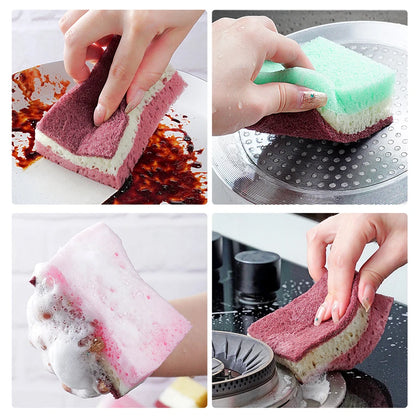 High-Density Non-Greasy Kitchen Sponge Cloth