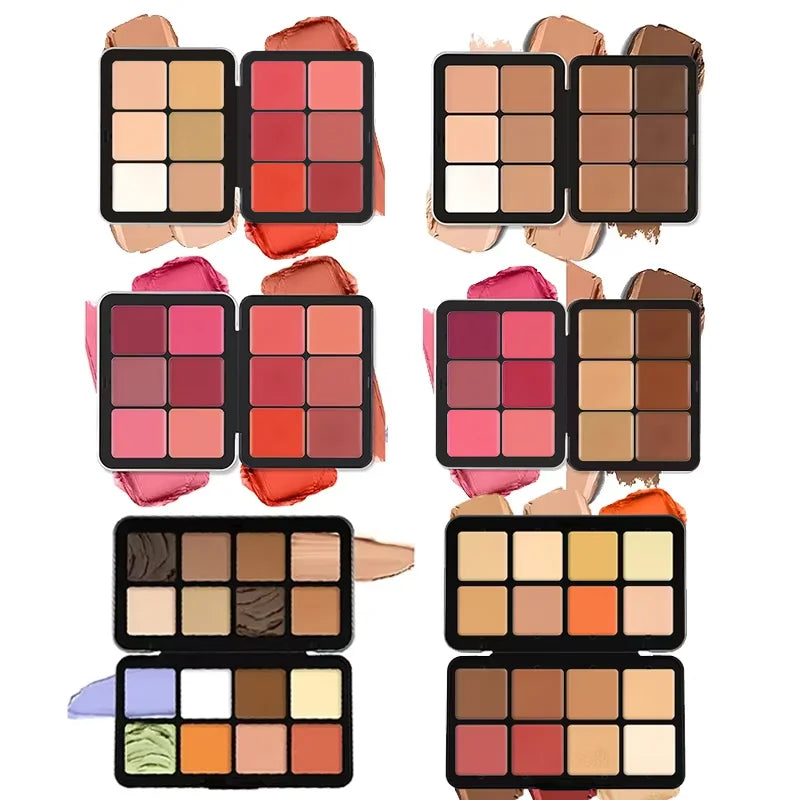 12-Color Blusher & Face Palette