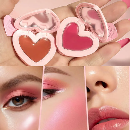 Three-Color Heart Blush Stick